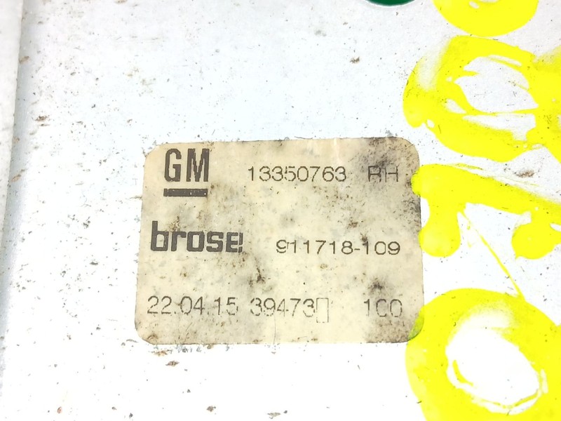 Recambio de elevalunas trasero derecho para opel astra j (p10) 1.6 cdti (68) referencia OEM IAM 13350763  