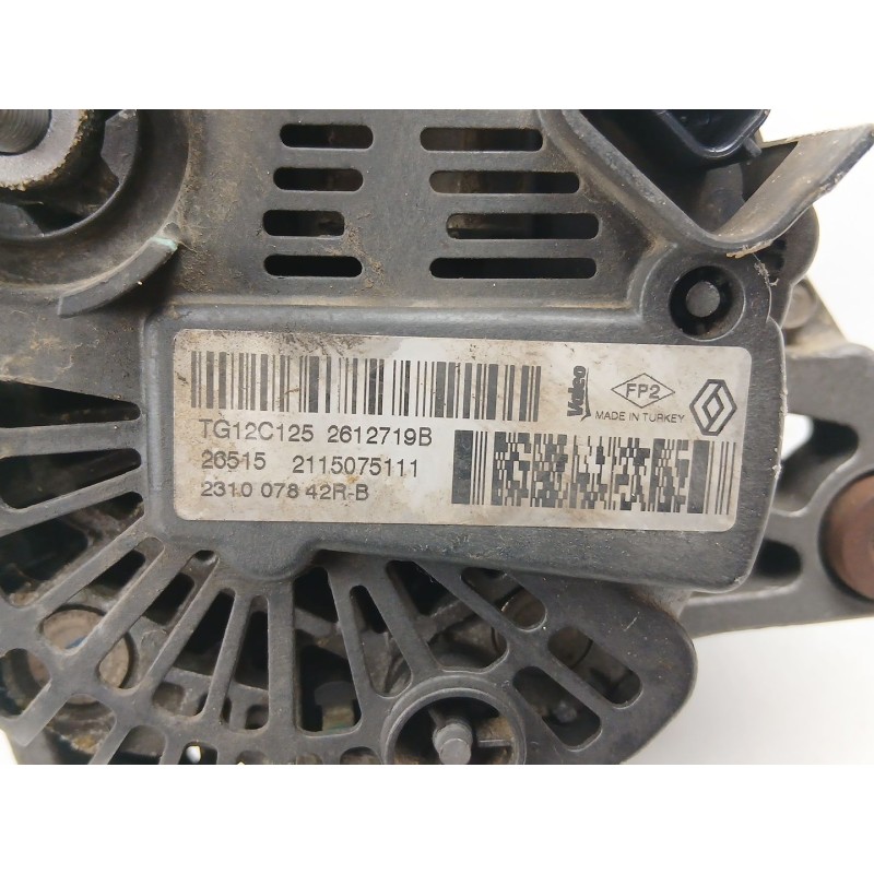 Recambio de alternador para renault captur i (j5_, h5_) 1.2 tce 120 referencia OEM IAM 231007842R TG12C125 