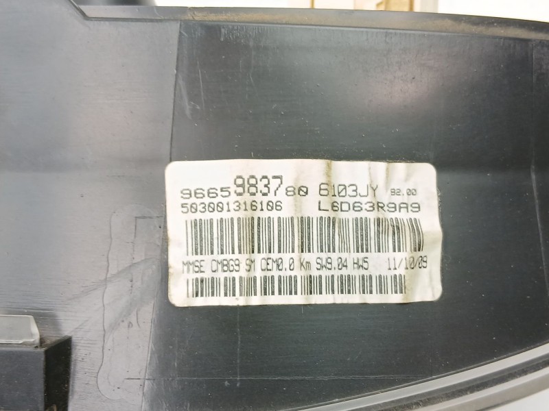 Recambio de cuadro instrumentos para citroën berlingo multispace (b9) 1.6 hdi 110 referencia OEM IAM 9665983780  