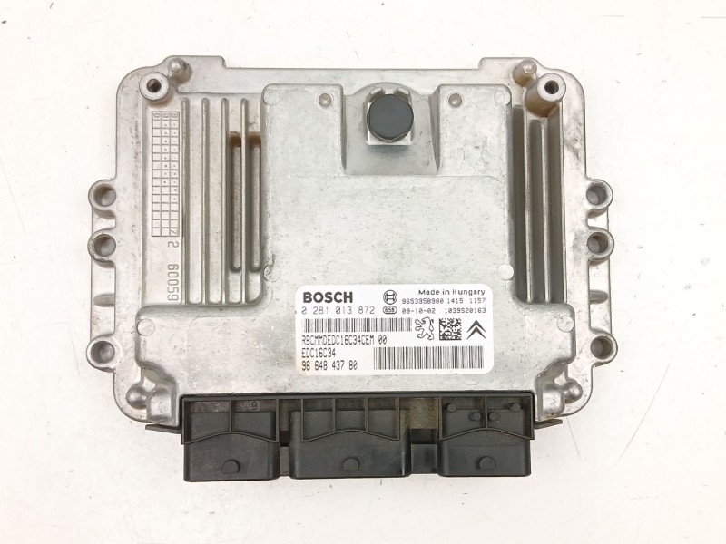 Recambio de centralita para citroën berlingo multispace (b9) 1.6 hdi 110 referencia OEM IAM 9664843780 0281013872 9653958980