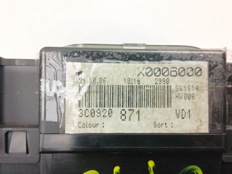 Recambio de cuadro instrumentos para volkswagen passat b6 variant (3c5) 2.0 tdi referencia OEM IAM 3C0920871  