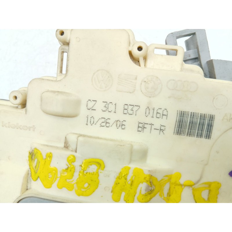 Recambio de cerradura puerta delantera derecha para volkswagen passat b6 variant (3c5) 2.0 tdi referencia OEM IAM 3C1837016A  