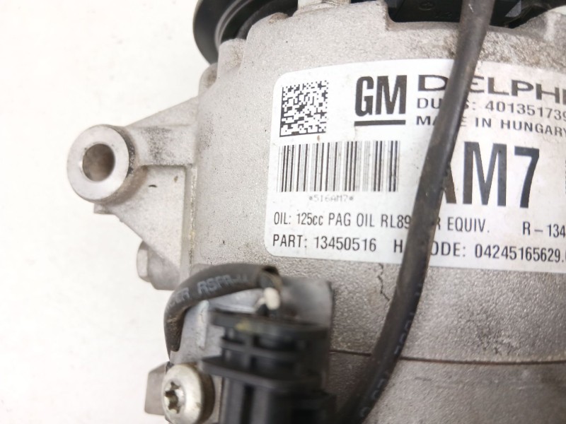 Recambio de compresor aire acondicionado para opel astra j (p10) 1.6 cdti (68) referencia OEM IAM 13450516  