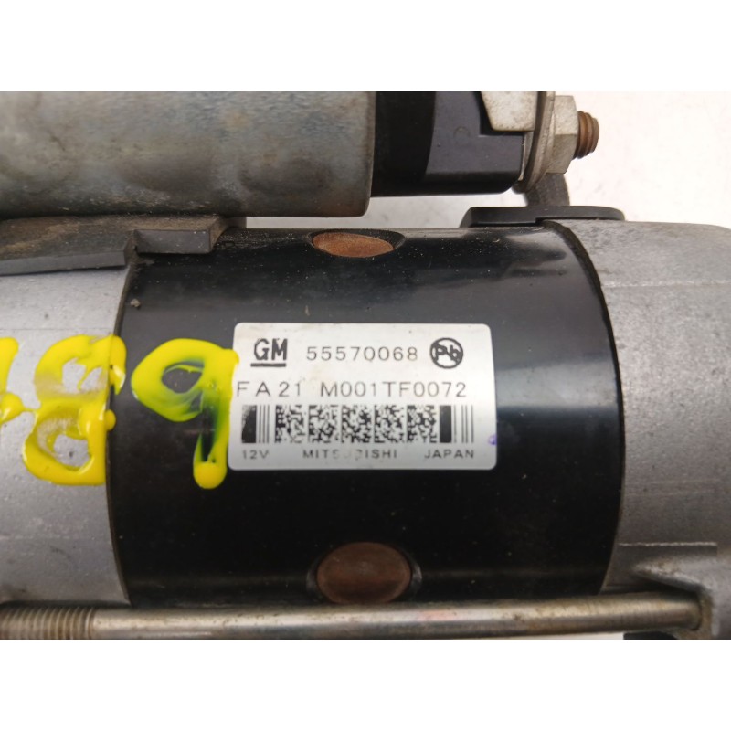 Recambio de motor arranque para opel astra j (p10) 1.6 cdti (68) referencia OEM IAM 55570068 M001TF0072 