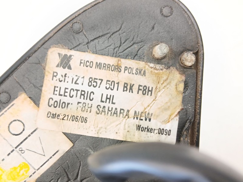 Recambio de retrovisor izquierdo para skoda octavia ii combi (1z5) 1.9 tdi referencia OEM IAM 1Z1857501BK  
