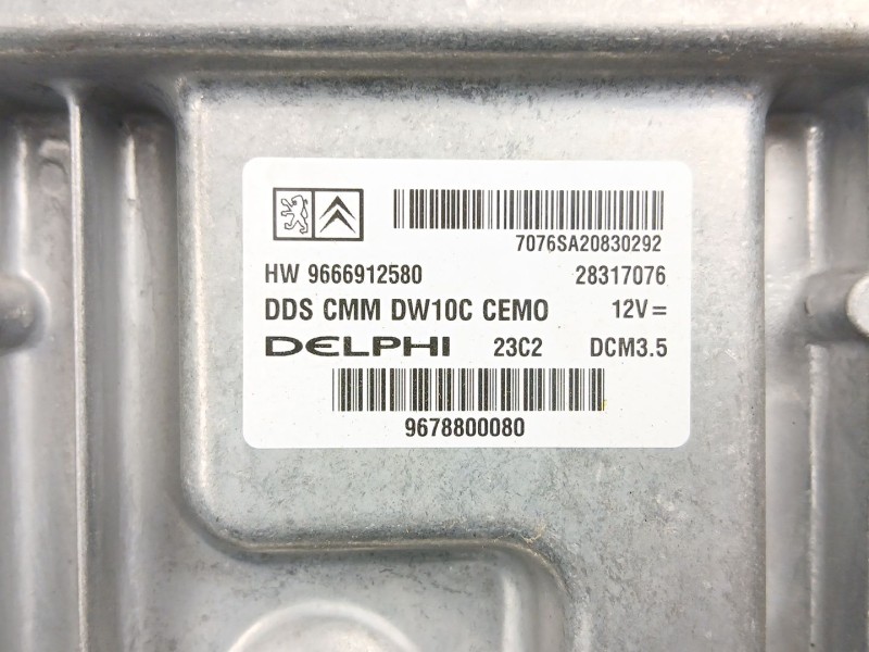 Recambio de centralita para peugeot 5008 (0u_, 0e_) 2.0 hdi referencia OEM IAM 9666912580  9678800080