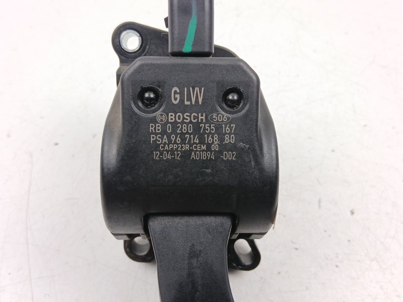 Recambio de potenciometro aceleracion para peugeot 5008 (0u_, 0e_) 2.0 hdi referencia OEM IAM 9671416880 0280755167 