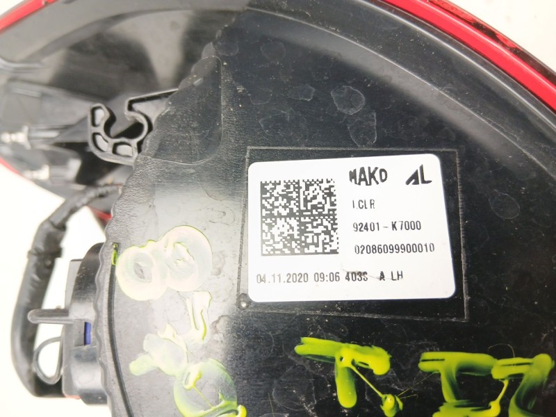 Recambio de piloto trasero izquierdo para hyundai i10 iii (ac3, ai3) 1.0 mpi referencia OEM IAM 92401K7000  