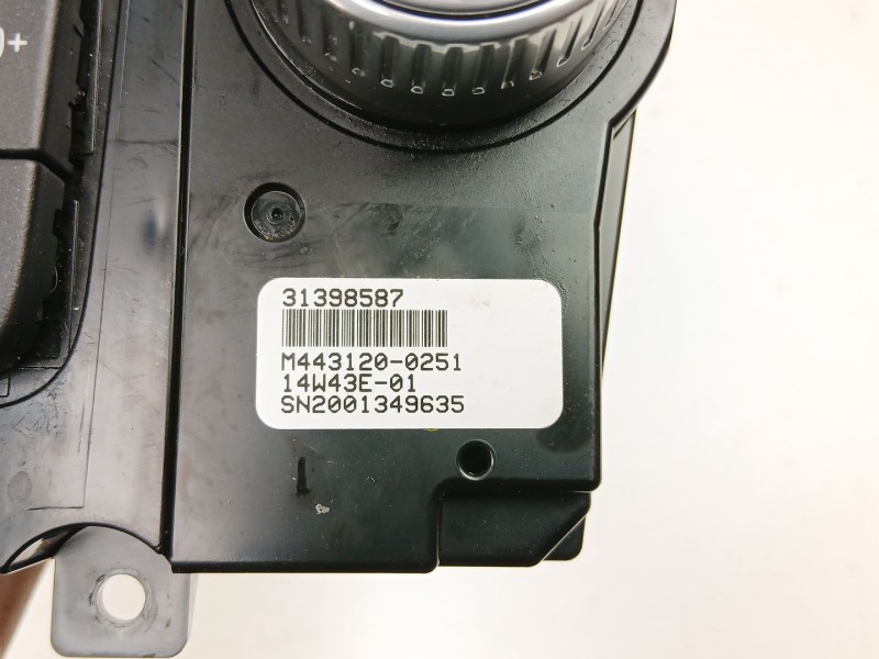 Recambio de mandos calefaccion aire para volvo s60 ii (134) d4 referencia OEM IAM 31398587  