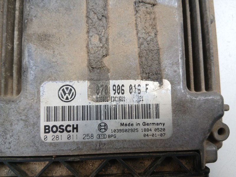 Recambio de centralita para volkswagen touareg (7la, 7l6, 7l7) 2.5 r5 tdi referencia OEM IAM 070906016F 0281011258 