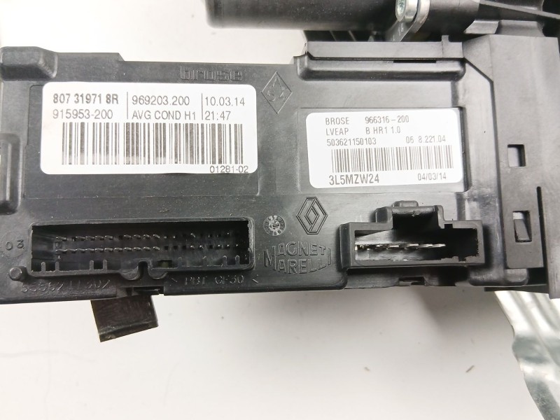 Recambio de elevalunas delantero izquierdo para renault scénic iii (jz0/1_) 1.5 dci referencia OEM IAM 807319718R  