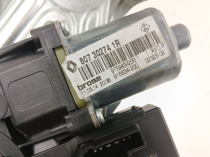 Recambio de elevalunas delantero derecho para renault scénic iii (jz0/1_) 1.5 dci referencia OEM IAM 807302741R  