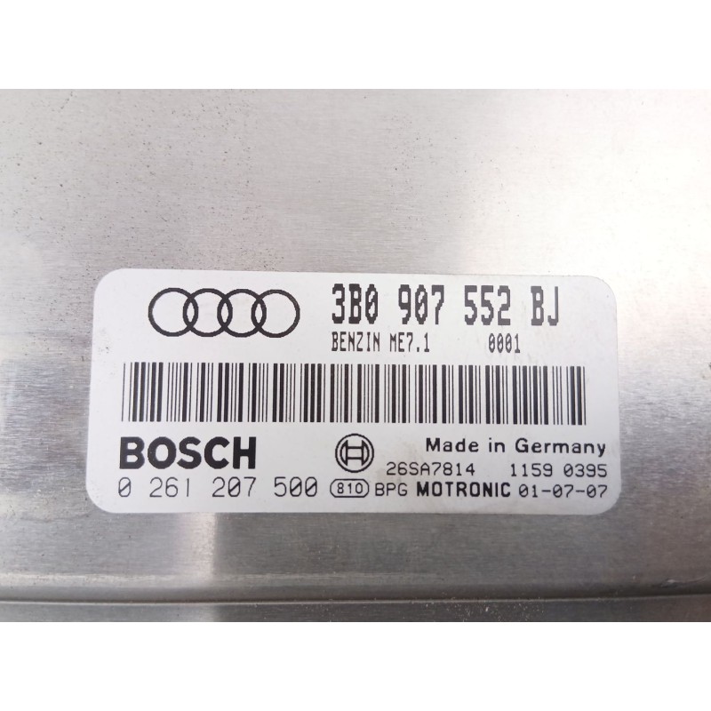 Recambio de centralita para audi a6 c5 (4b2, 4b4) 2.4 referencia OEM IAM 3B0907552BJ 0261207500  Recambio de centralita para audi a6 c5 (4b2, 4b4) 2.4 referencia OEM IAM 3B0907552BJ 0261207500