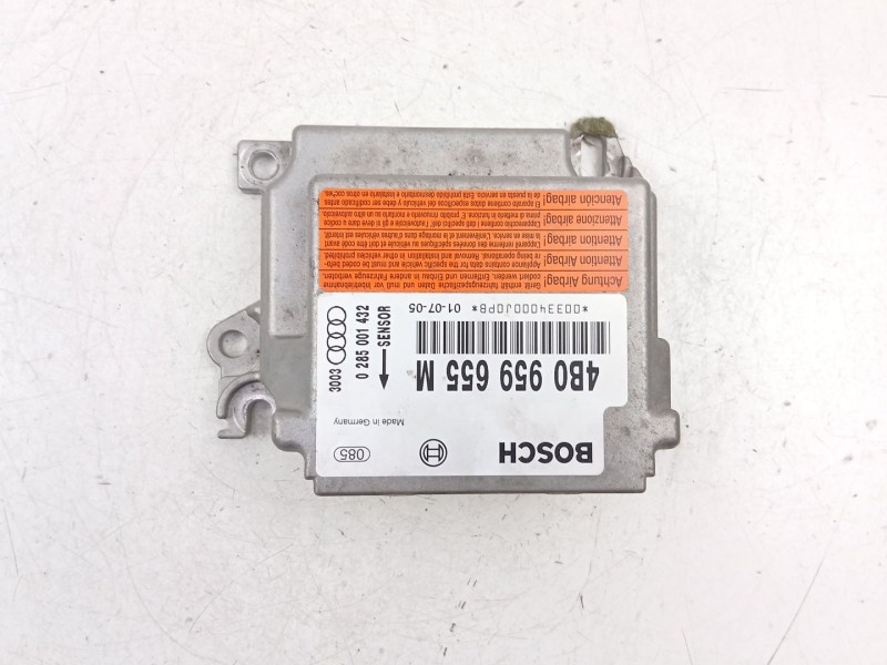 Recambio de centralita airbag para audi a6 c5 (4b2, 4b4) 2.4 referencia OEM IAM 4B0959655M 0285001432  Recambio de centralita airbag para audi a6 c5 (4b2, 4b4) 2.4 referencia OEM IAM 4B0959655M 0285001432