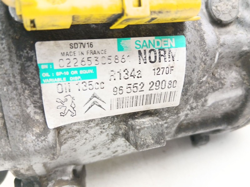 Recambio de compresor aire acondicionado para peugeot 807 (eb_) 2.0 hdi referencia OEM IAM 9655229080 SD7V161270F  Recambio de compresor aire acondicionado para peugeot 807 (eb_) 2.0 hdi referencia OEM IAM 9655229080 SD7V161270F