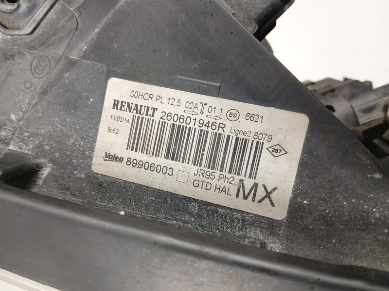 Recambio de faro izquierdo para renault scénic iii (jz0/1_) 1.5 dci referencia OEM IAM 260601946R  