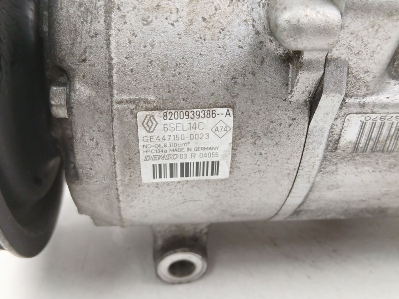 Recambio de compresor aire acondicionado para renault scénic iii (jz0/1_) 1.5 dci referencia OEM IAM 8200939386  