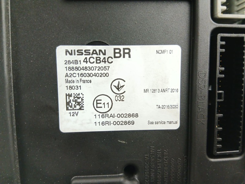 Recambio de bsi para nissan qashqai ii (j11, j11_) 1.2 dig-t referencia OEM IAM 284B14CB4C  A2C1603040200