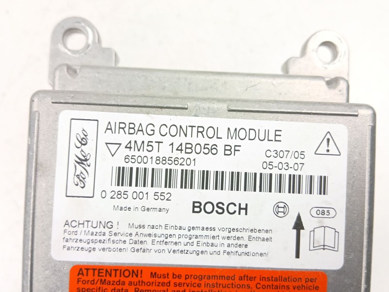 Recambio de centralita airbag para ford focus ii (da_, hcp, dp) 2.0 referencia OEM IAM 4M5T14B056BF  0285001552