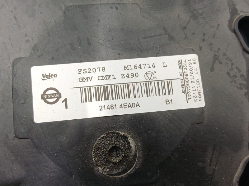 Recambio de electroventilador para nissan qashqai ii (j11, j11_) 1.2 dig-t referencia OEM IAM 214814EA0A  