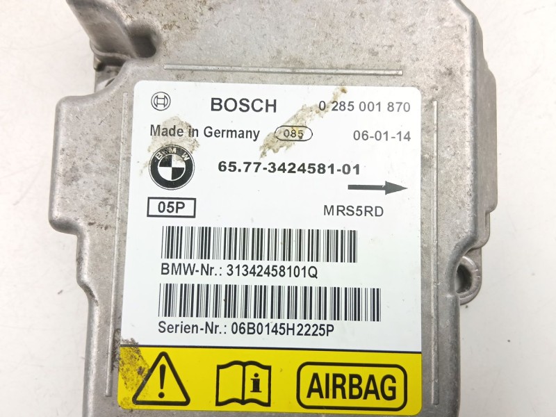 Recambio de centralita airbag para bmw x3 (e83) 2.0 d referencia OEM IAM 65773424581  0285001870