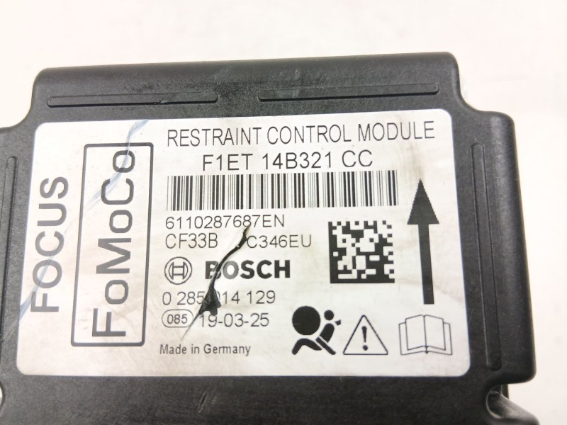 Recambio de centralita airbag para ford focus iii 1.0 ecoboost referencia OEM IAM F1ET14B321CC  0285014129