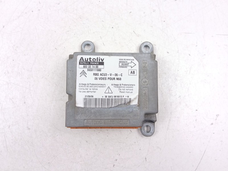 Recambio de centralita airbag para citroën xsara picasso (n68) 1.6 hdi referencia OEM IAM 9659111980  602327400