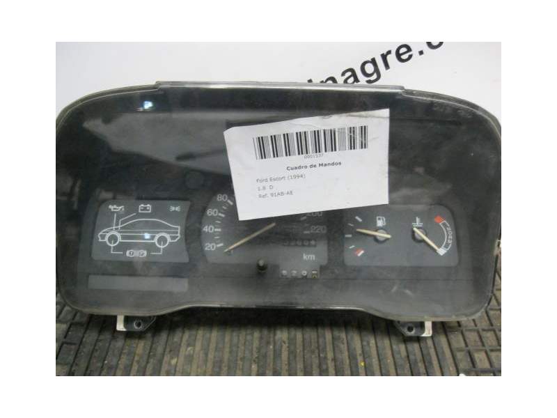 Recambio de cuadro instrumentos para ford escort 1.8 d referencia OEM IAM 91AB-AE  