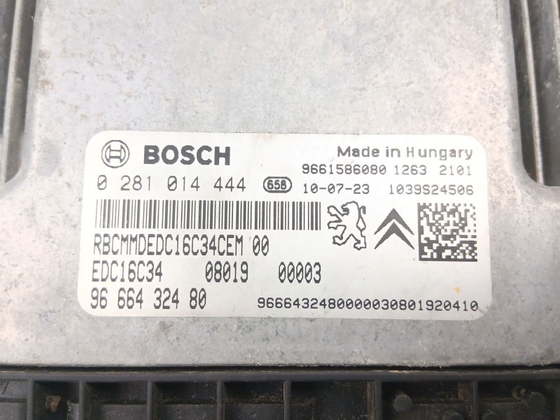 Recambio de centralita para citroën nemo furgoneta/monovolumen (aa_) 1.4 hdi referencia OEM IAM 9666432480 9661586080 0281014444