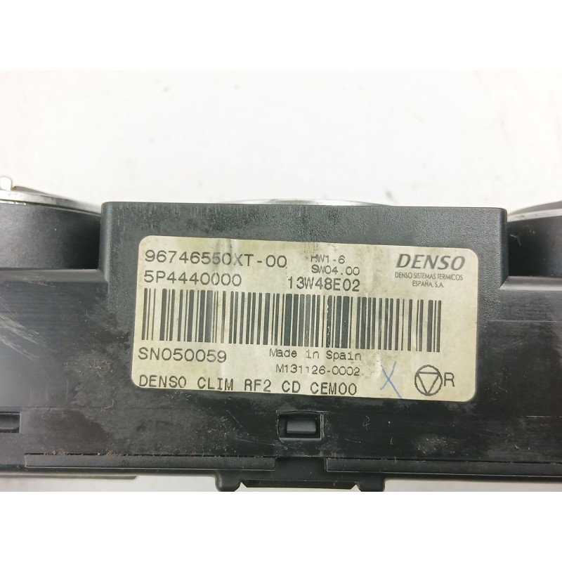 Recambio de mandos calefaccion aire para citroën c-elysee (dd_) 1.6 hdi 92 referencia OEM IAM 96746550XT  