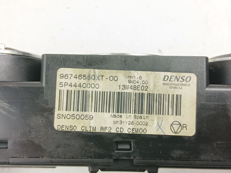 Recambio de mandos calefaccion aire para citroën c-elysee (dd_) 1.6 hdi 92 referencia OEM IAM 96746550XT  