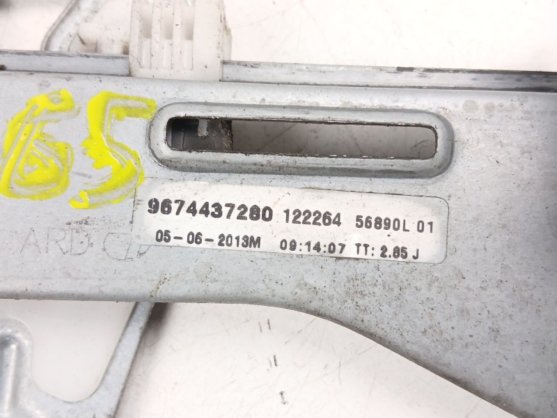 Recambio de elevalunas trasero derecho para citroën c-elysee (dd_) 1.6 hdi 92 referencia OEM IAM 9674437280  