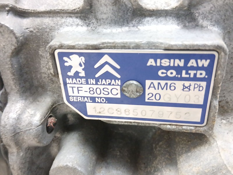 Recambio de cambio automatico para peugeot 5008 (0u_, 0e_) 2.0 hdi referencia OEM IAM 20GY03  