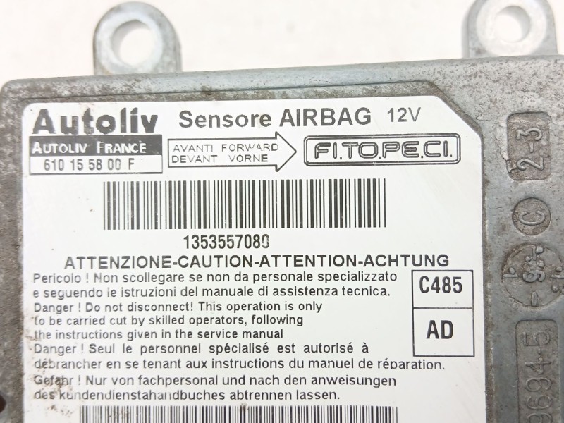 Recambio de centralita airbag para peugeot bipper tepee basis referencia OEM IAM 1353557080  