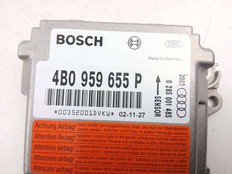 Recambio de centralita airbag para audi a6 c5 (4b2, 4b4) 2.5 tdi referencia OEM IAM 4B0959655P  0285001485