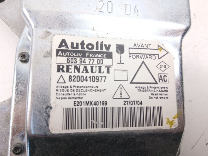Recambio de centralita airbag para renault laguna 1.9 d f9q c6 referencia OEM IAM 8200410977  603947700