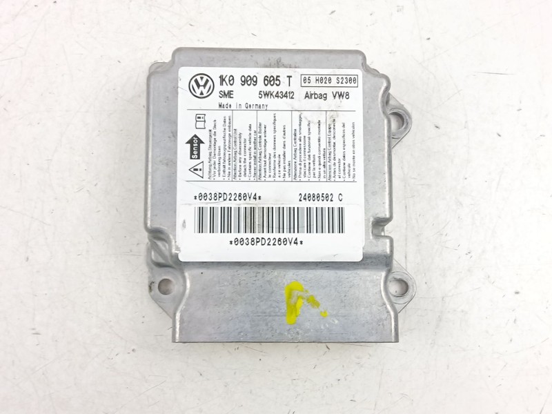 Recambio de centralita airbag para volkswagen golf 1.9 tdi v-bxe referencia OEM IAM 1K0909605T  5WK43412