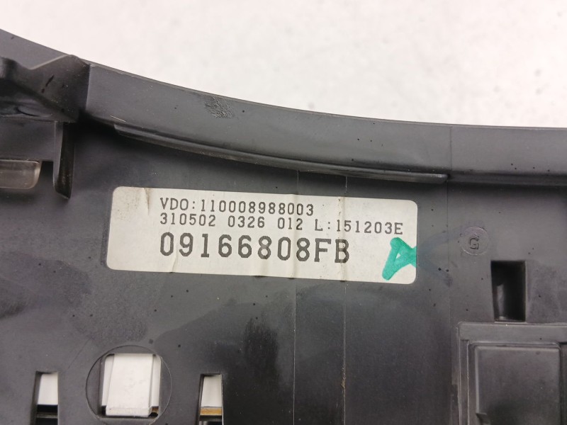 Recambio de cuadro instrumentos para opel combo furgoneta/monovolumen 1.7 dti 16v referencia OEM IAM 9166808  