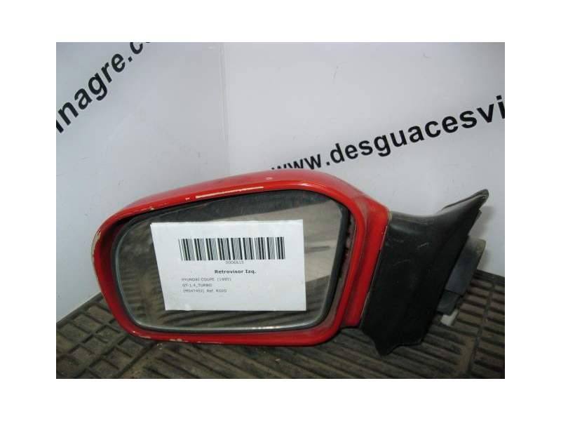 Recambio de retrovisor izquierdo para hyundai coupe t- 1.4_turbo (88 cv) referencia OEM IAM ROJO  