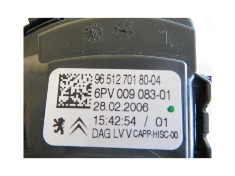 Recambio de potenciómetro aceleración : peugeot 207 : 1.4 g -kfu (88,4cv) 5p [2006] para peugeot 207 1.4 g -kfu referencia OEM I