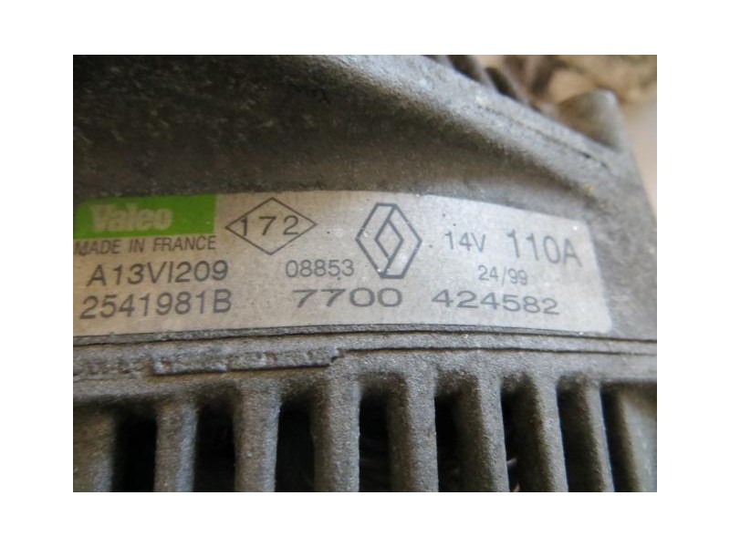Recambio de alternador : mitsubishi carisma : 1.9 d -f8qt (90cv) 5p [1999] para mitsubishi carisma 1.9 d -f8qt referencia OEM IA