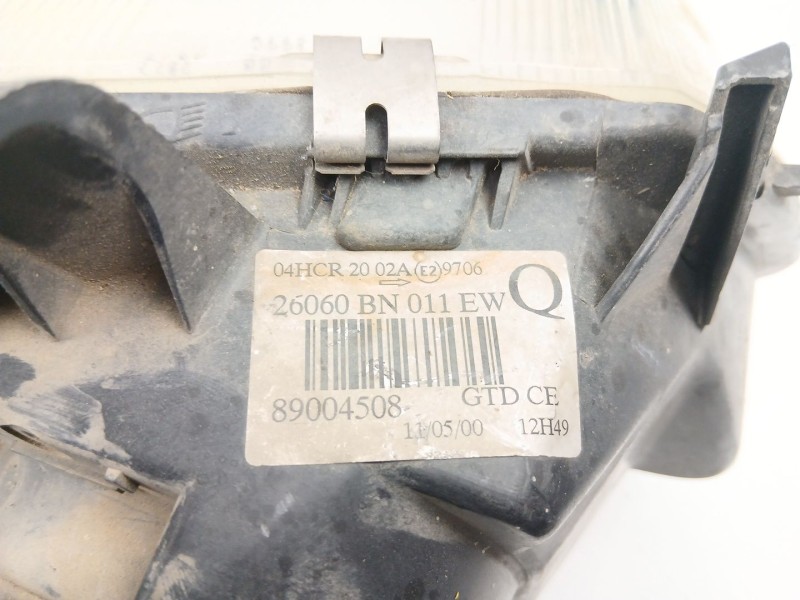 Recambio de faro izquierdo para nissan almera 1.8 g -qg18 referencia OEM IAM 26060BN025  89004508