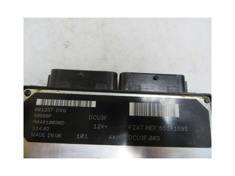 Recambio de centralita : fiat doblo : 1.9d- zz3a6000 (gasoleo a)(62,54cv) [2002] para fiat doblo 1.9d- zz3a6000 (gasoleo a) refe