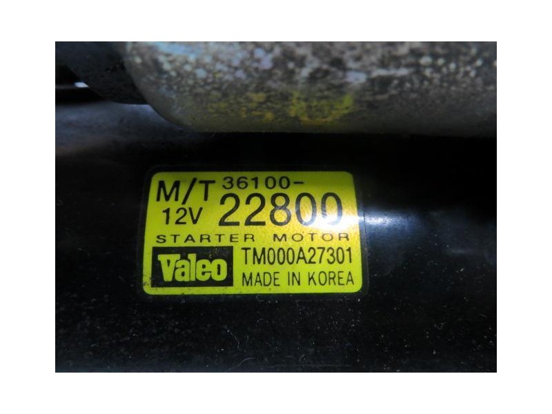 Recambio de motor arranque : hyundai getz : 1.4g-4ea [2003] para hyundai getz 1.4g-4ea referencia OEM IAM TM00027301  