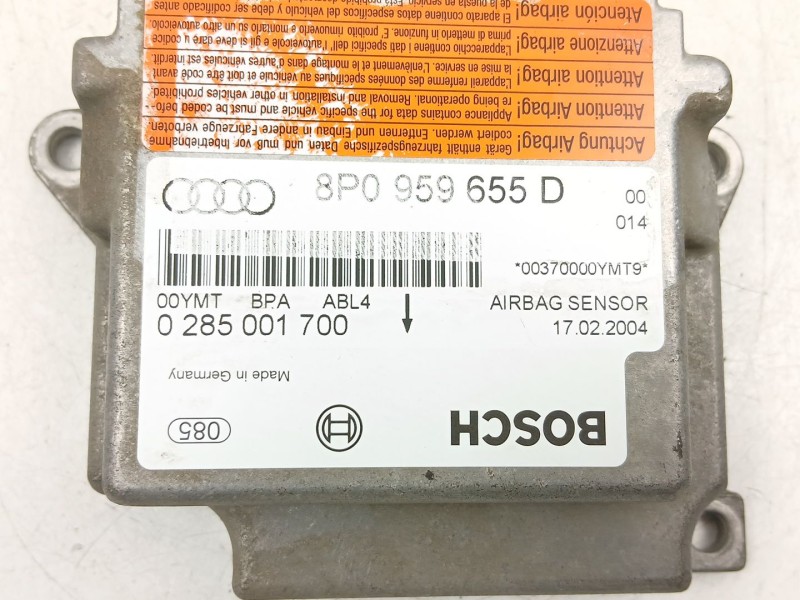 Recambio de centralita airbag para audi a3 (8p1) 2.0 tdi 16v referencia OEM IAM 8P0959655D  0285001700