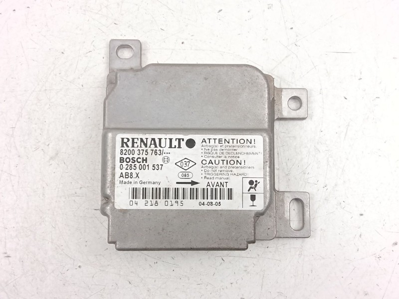 Recambio de centralita airbag para renault clio ii (bb_, cb_) 1.2 lpg referencia OEM IAM 8200375763  0285001537