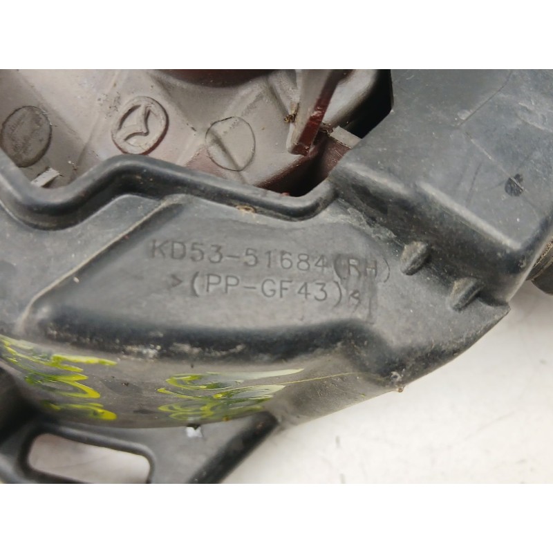 Recambio de antiniebla derecho para mazda cx-5 (ke, gh) 2.2 d awd (ke2aw) referencia OEM IAM KD5351684  