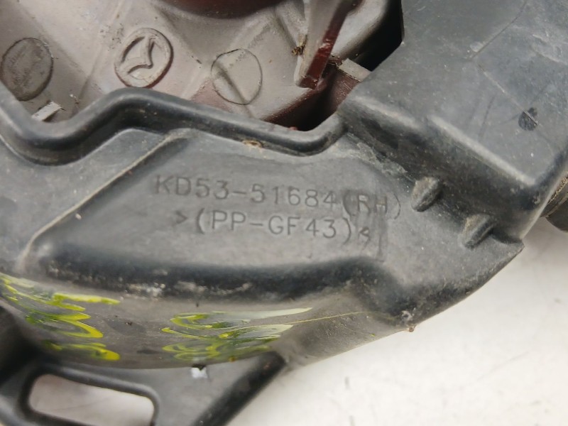 Recambio de antiniebla derecho para mazda cx-5 (ke, gh) 2.2 d awd (ke2aw) referencia OEM IAM KD5351684  