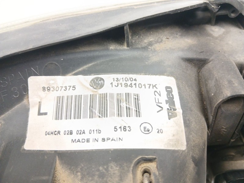 Recambio de faro izquierdo para volkswagen golf iv (1j1) 1.9 tdi referencia OEM IAM 1J1941017K  