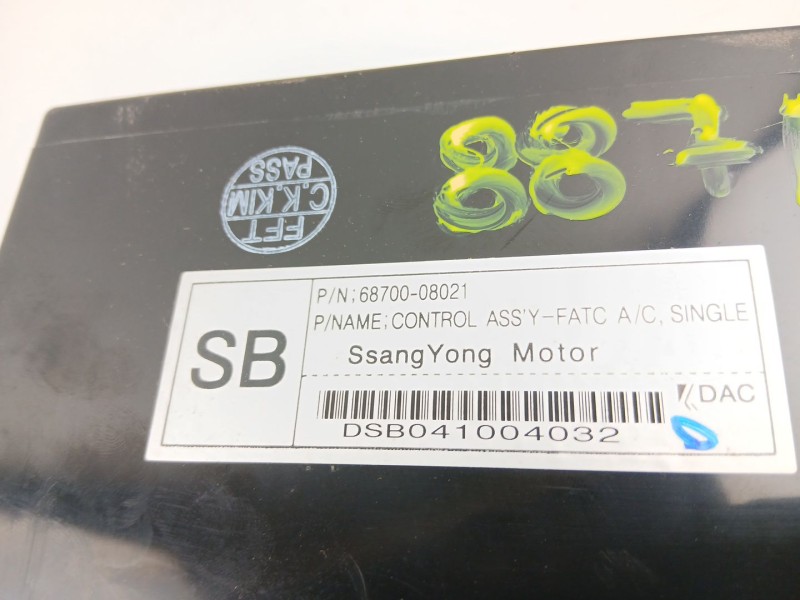 Recambio de mandos calefaccion aire para ssangyong rexton / rexton ii (gab_) 2.9 td referencia OEM IAM 6870008021  